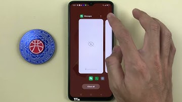 How to hide application content in multitasking on OPPO A57 Android 12