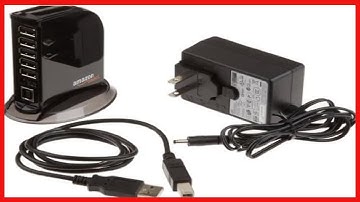 Great product -  Amazon Basics 7 Port USB 2.0 Hub Tower with 5V/4A Power Adapter