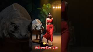 Indonesian Girl with dragon 🐲 on agt #ai #funny #trending #shorts