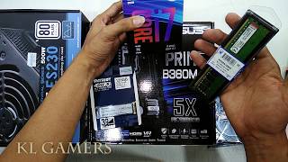 intel Core i7 8700 8GB RAM ASUS PRIME B360M-A PATRiOT NVMe M