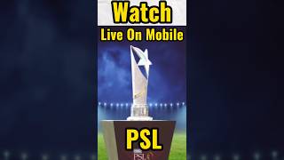 6 Apps Where You Can Watch PSL Live On Mobile | PSL Live Kaise Dekhe #psl #psl2024 #shorts screenshot 4