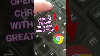 Open Chrome With This Keyboard Shortcuts!#youtubeshorts #viral #shorts