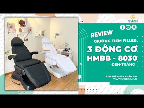 Video Review Ghế phun xăm chỉnh điện 3 động cơ HMBB-8030 2... - youtube