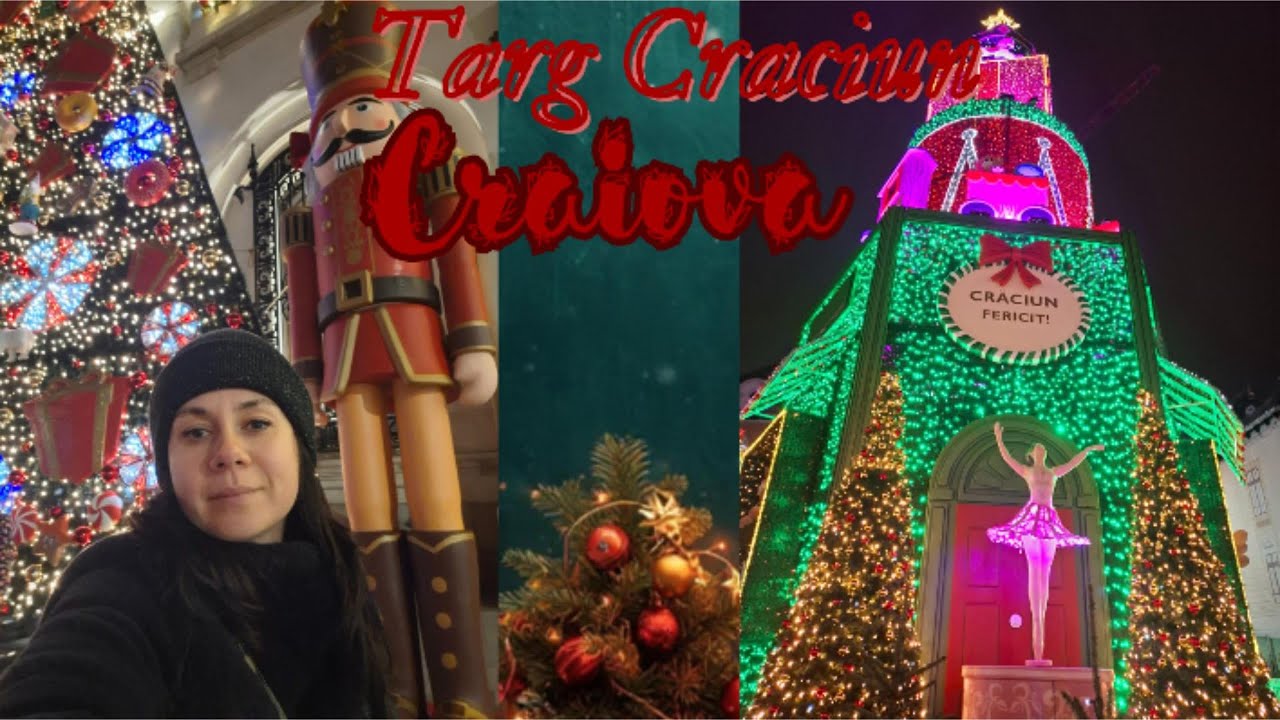 Ce surprize ascunde Târgul de Crăciun CRAIOVA?🇷🇴 Moș Crăciun pe TIROLIANA și SANIA cu SCÂNTEI