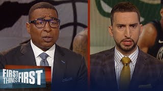 Bucks or Raptors: Who has the edge in this series? - Nick \& Cris react | NBA | FIRST THINGS FIRST