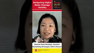 Navigating Digital Noise | Desiree Jane Montejo | Content Marketing Strategist