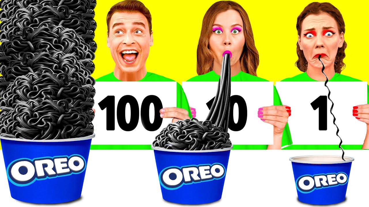 100個重ねフードチャレンジ | 素晴らしい料理のハック Fun Teen