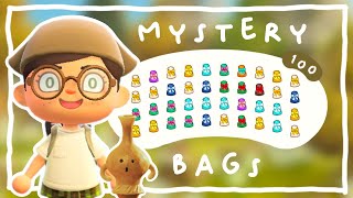 I BOUGHT 100 MYSTERY BAGS IN ANIMAL CROSSING NEW HORIZONS | NOOKAZON