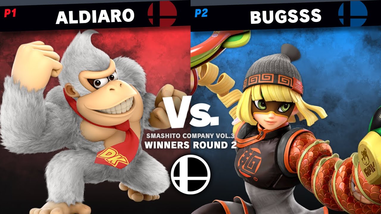 Aldiaro (Donkey Kong) vs Bugsss (Min Min) - Winners Round 2 | Smashito Company Vol.3