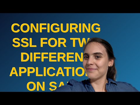 configuring SSL for two different applications on same server: web server and python