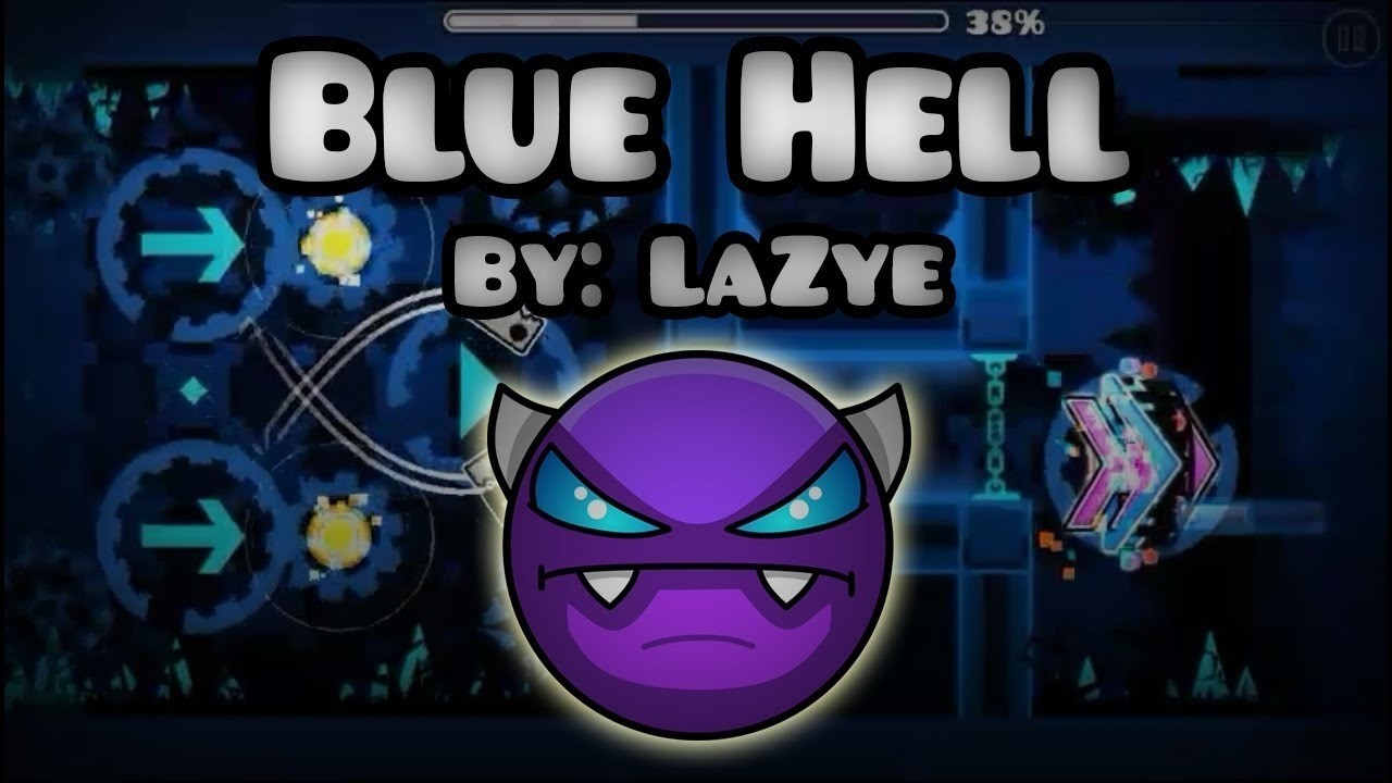 Я прохожу blue hell в Geometry dash