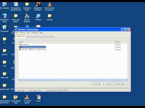 How to use Windows task manager to shut down a crashed app.avi