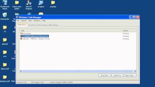 How to use Windows task manager to shut down a crashed app.avi