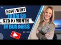 How I Built my Business from $0 to over $25,000 every single month!