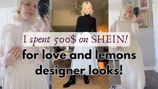 I Spent $500 on SHEIN! For Love and Lemons DUPES | SHEIN Enchnt Try On HAUL | Fall 2024