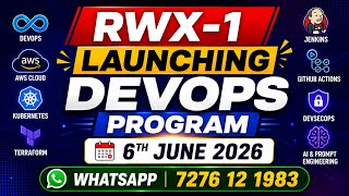🚀 RWX-1 Launching | Real World AWS DevOps Engineering Program | Starting 6th June 2026