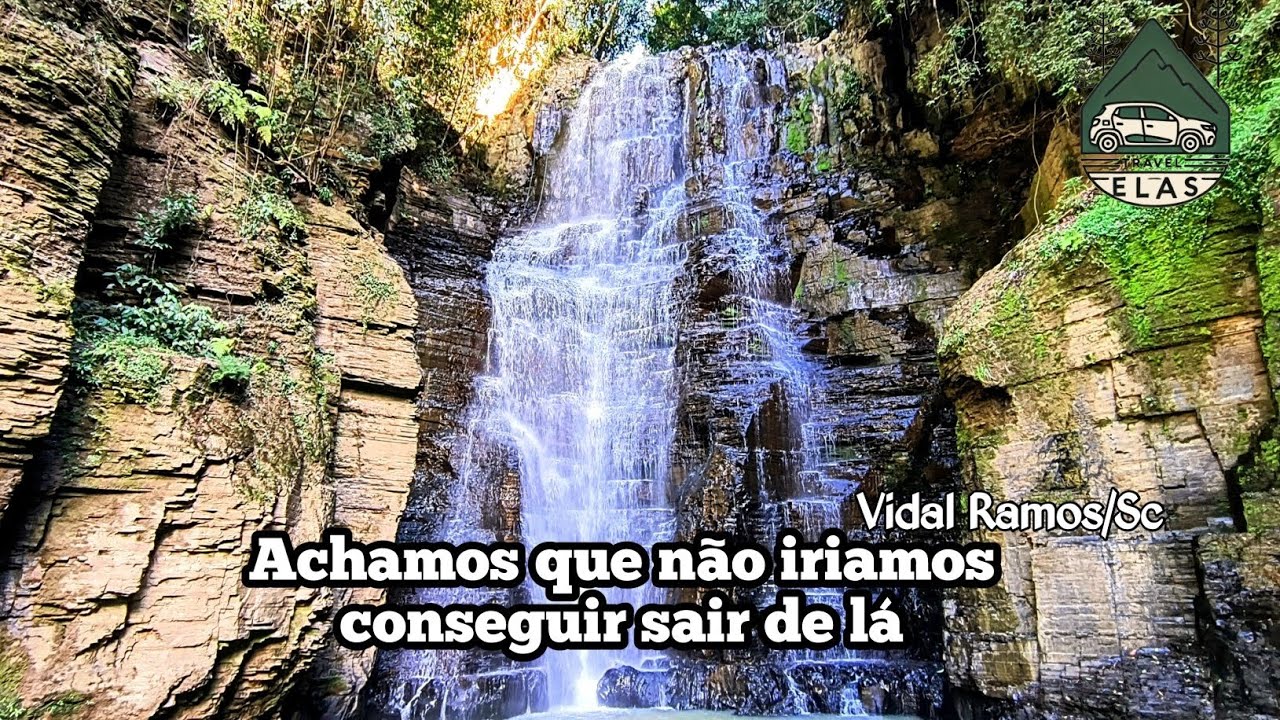 Cachoeira Santa Luísa, Vidal Ramos ,Sc - Achamos que não iriamos conseguir sair de lá