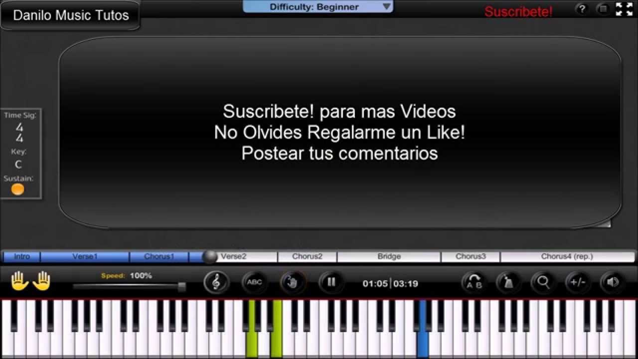 How To Play Riptide On Piano