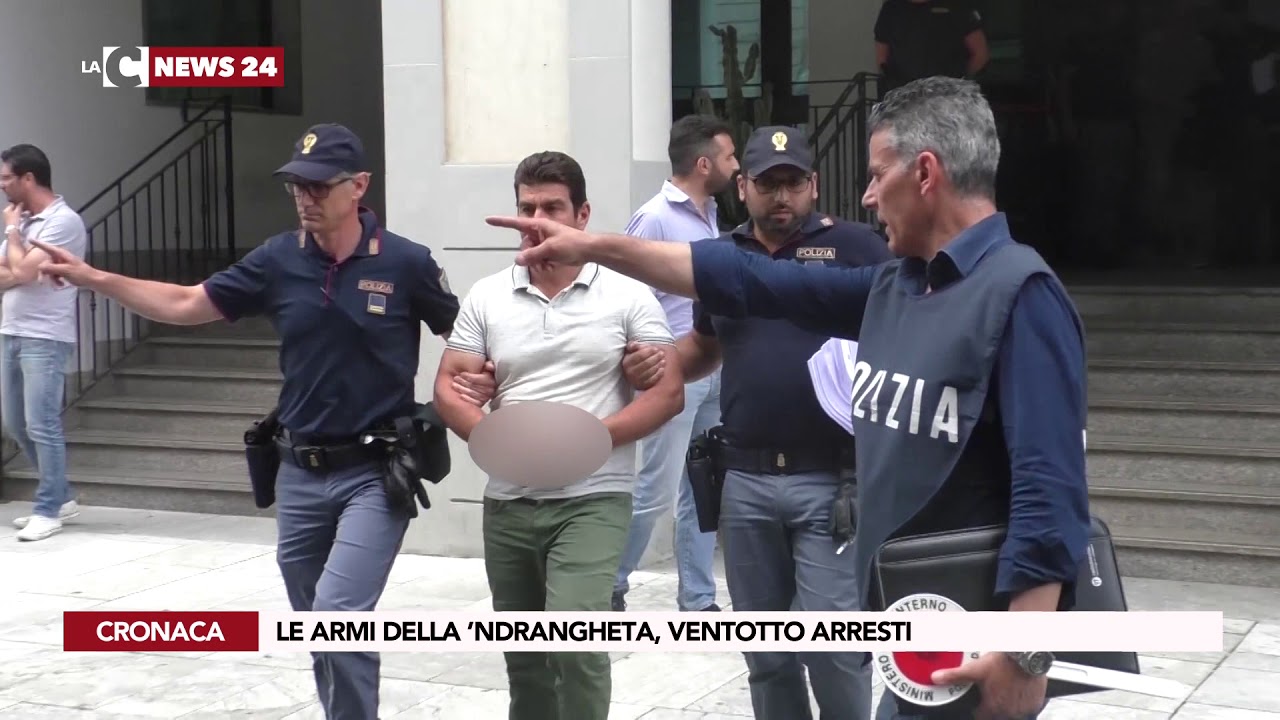 Le armi della 'ndrangheta, ventotto arresti
