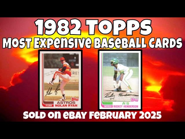 1982 Topps Most Expensive eBay Sales Baseball Cards