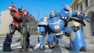 Optimus Prime Vs Evil Bot  Epic Transformers Battle Scene  Hd