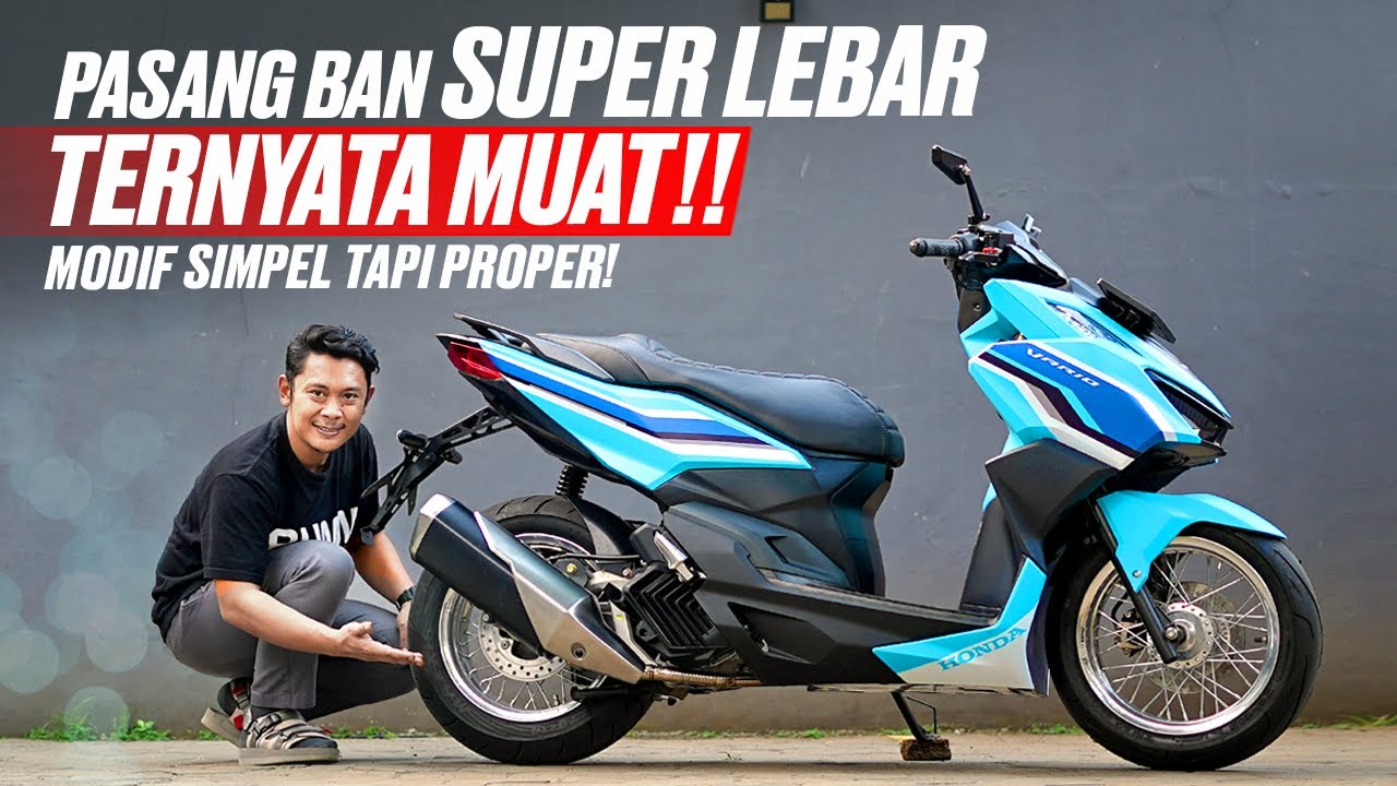 JADI PADET CUY!! Vario 160 Modif Proper Pakai Ban Lebar! #AtenxKatros