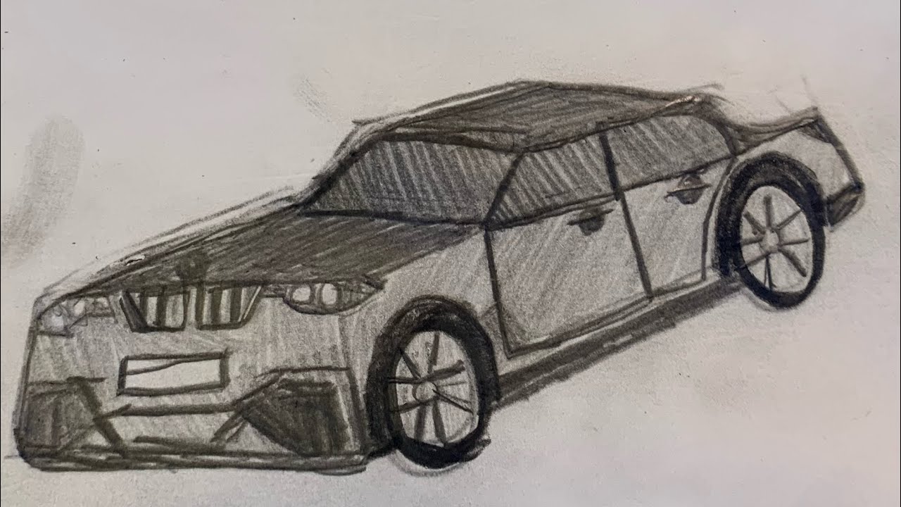 Рисую BMW карандашом - YouTube
