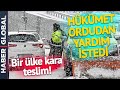 Bir Ülke Kar Fırtınasıyla Boğuşuyor! Ordu Sokağa İndi