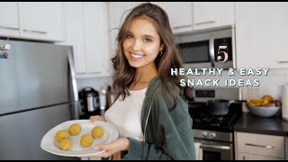 Top 5 Healthy Snack Ideas | high protein + low calories | Nastya Swan