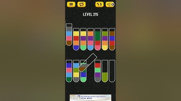 How to solve Water sort puzzle level 215