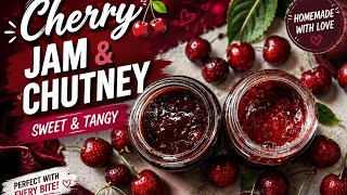 Cherry Magic in a Jar! 🍒 | Homemade Cherry Jam & Sweet Tangy Chutney 🔥😋