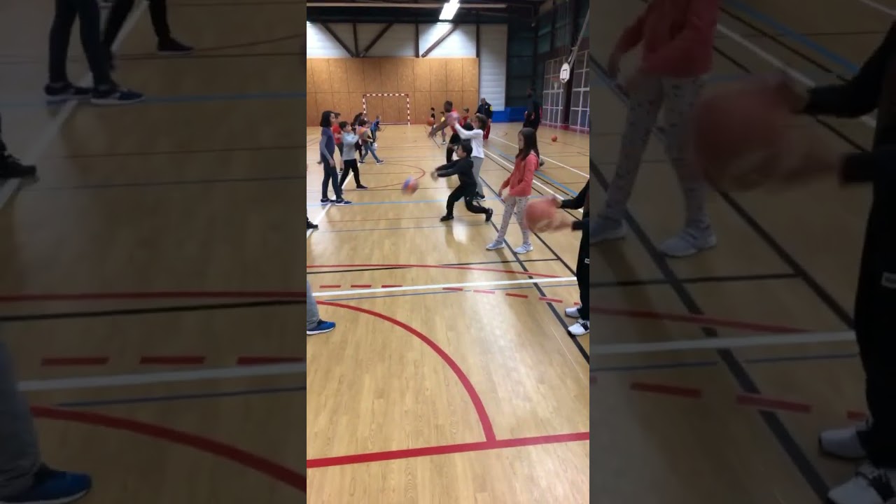 TEACHING KIDS THR BASIC OF BOUNCE PASS