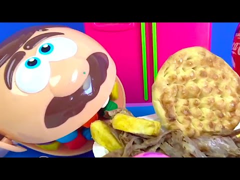 Play Doh Dişçi aç adam 5 porsiyon döner yiyor acaba doyacak mı? 100 kilo aç adam sporla zayıfla