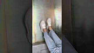 Туфлі жіночі Prada White Brushed Leather Loafers