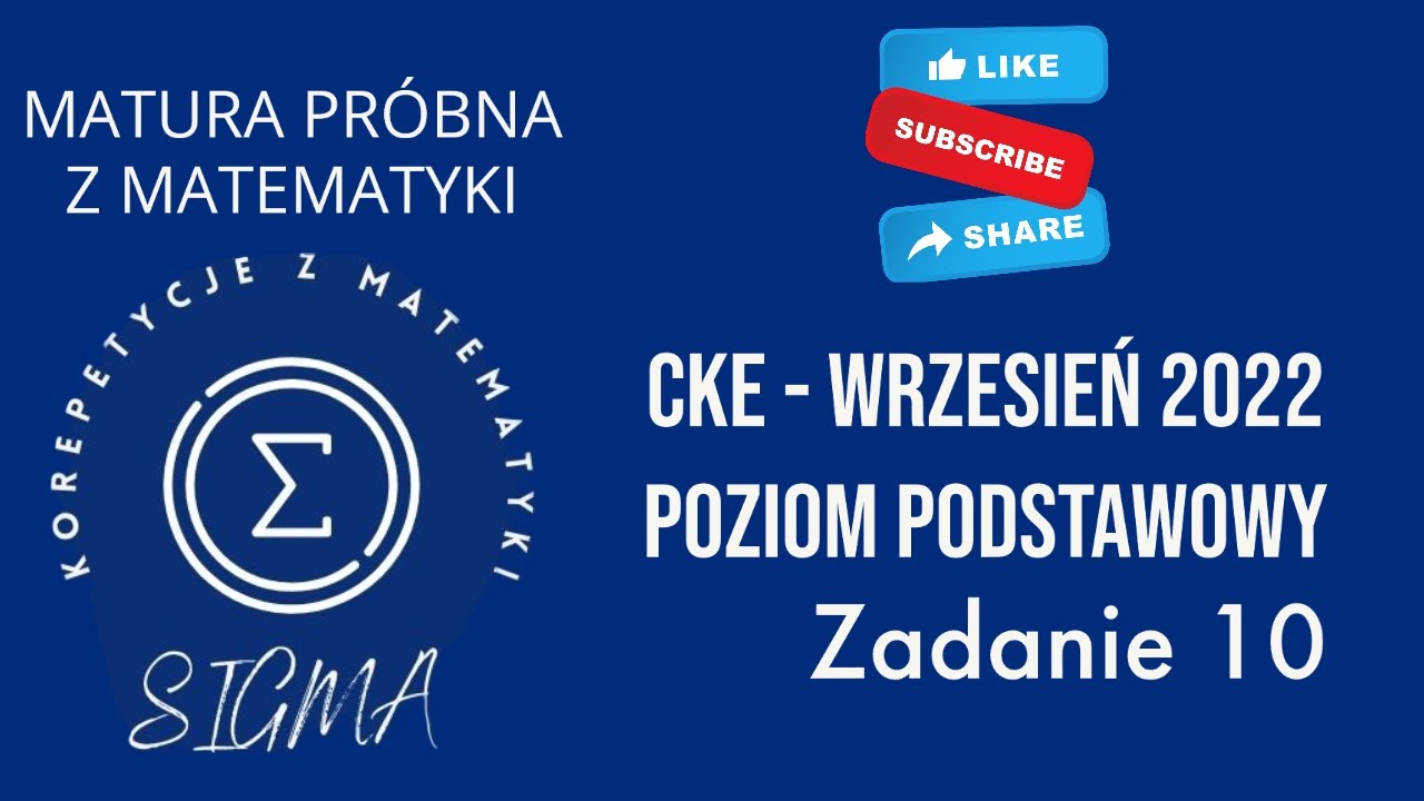 Matura próbna CKE - wrzesień 2022 - matematyka podstawowa - zadanie 10