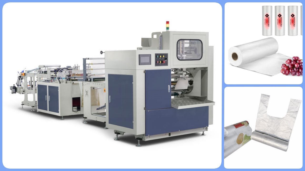 Automatic Two Lines Paper core Rolling Bag Making Machine - YouTube