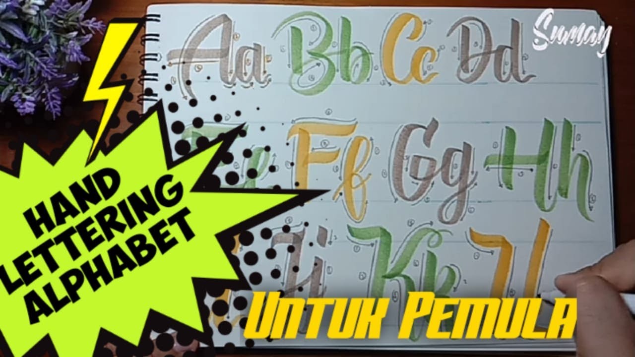 HAND LETTERING DASAR UNTUK PEMULA - BASIC HAND LETTERING FOR BEGINNERS ...