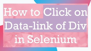 How to Click on Data-link of Div in Selenium