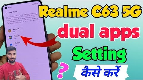 Realme C63 5G me dual apps setting kaise kare | How to create dual app in Realme c63 5g vkmtechnical