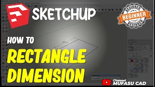 Sketchup How To Rectangle Dimension by Mufasu CAD 386 views 2 weeks ago 1 minute, 41 seconds