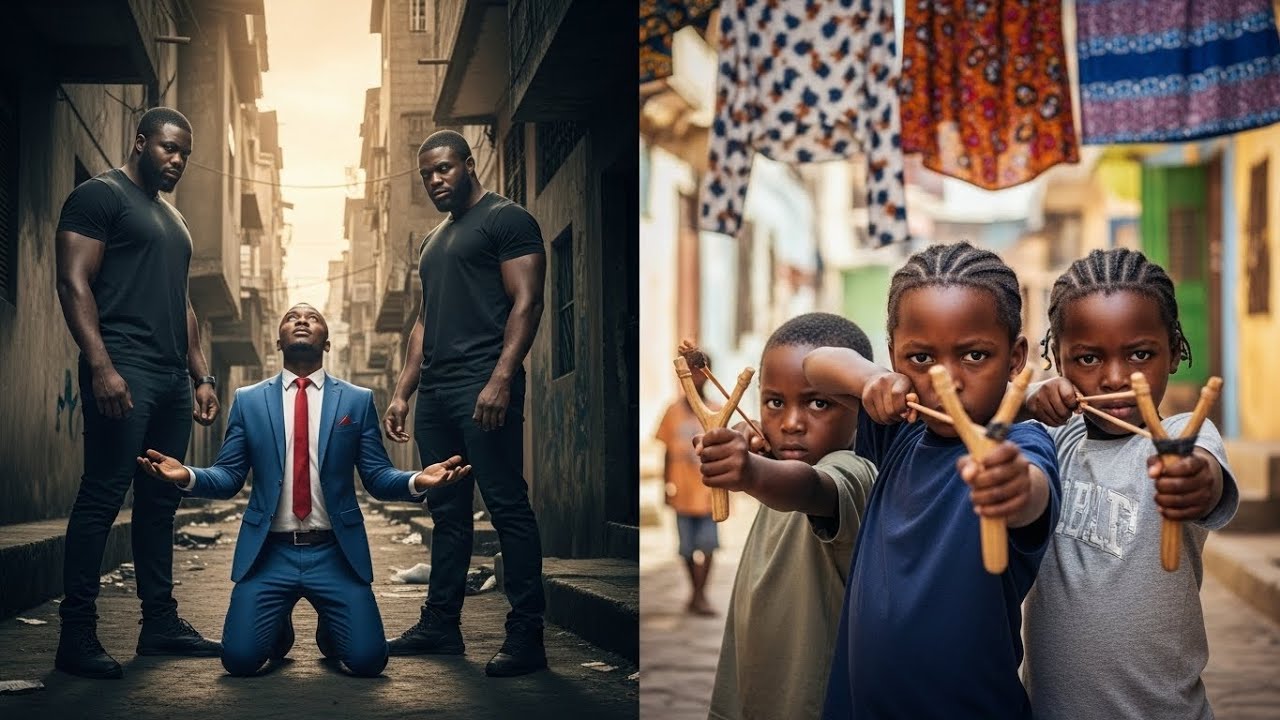 Des triplés sauvent un milliardaire des ravisseurs avec leurs lance-pierres, sans savoir...