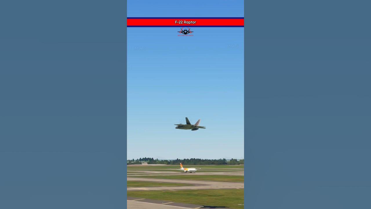 F-22 Raptor Zooms Low – WILD Flyby!