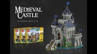 Review!LEGO MOC Black Falcon  Castle  3x31120 Lego sets