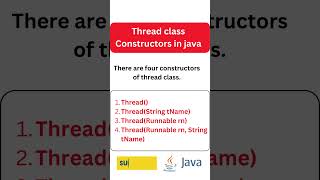 Thread class Constructors in java | Java Programming language