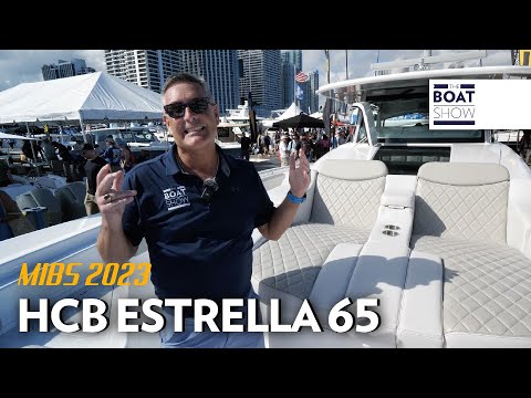 тБгHCB ESTRELLA 65 seen at Miami International Boat Show 2023 - The Boat Show