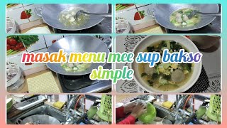 Menu simple mee sup bakso untuk dinner dan cuci  pinggan mangkuk daily aktivitimalaysia