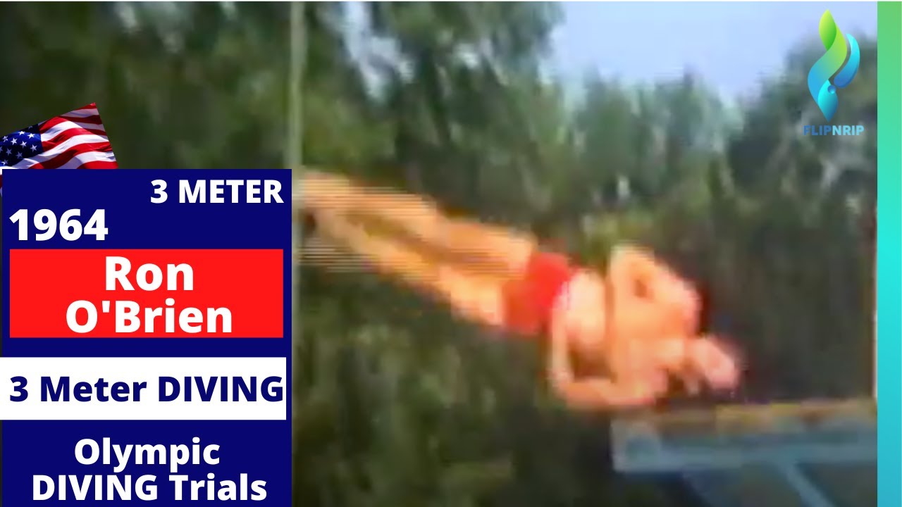 1964 Ron O'Brien -Mens USA Diving 3 meter - Olympic Trials
