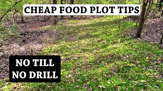 Poor Man's Food Plot, AKA Micro Plot  How and Where to Plant