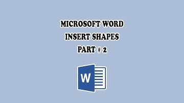 How To Insert Shapes In Microsoft Word Document | Ms Word Me Shape Kaise Banaye Part #2 Urdu/Hindi