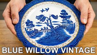 Booths Real Old Willow China 8.25-inch Dessert Plate 1912 - 1930 Blue and White China